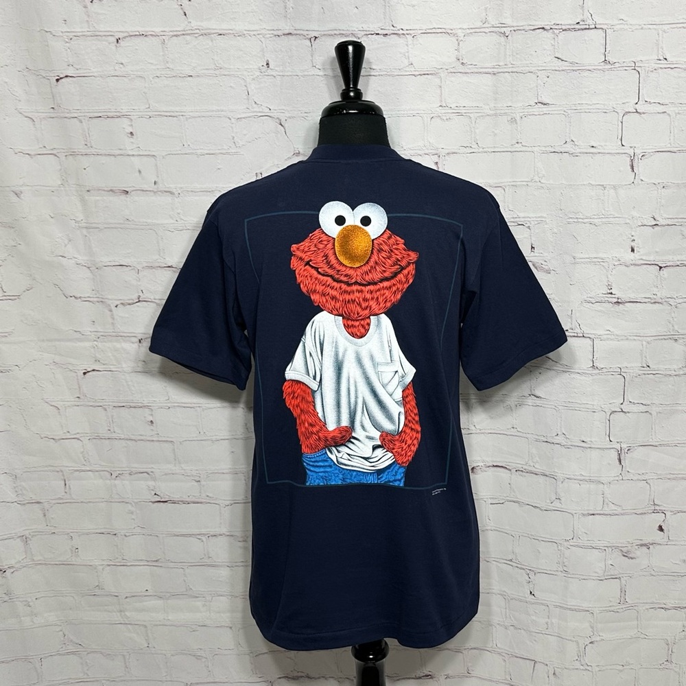 vintage 90s ELMO WEAR HIP HOP T-Shirt LARGE jim henson muppets sesame street